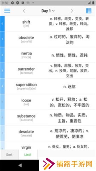 List